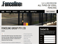 Tablet Screenshot of fenceline.com.au